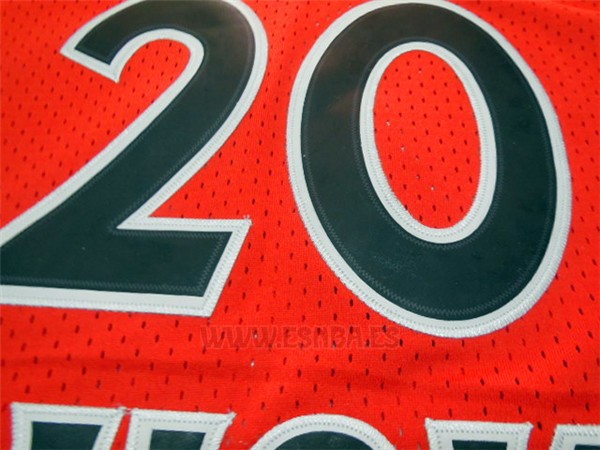 Camiseta New York Knicks Allan Houston #20 Retro Naranja